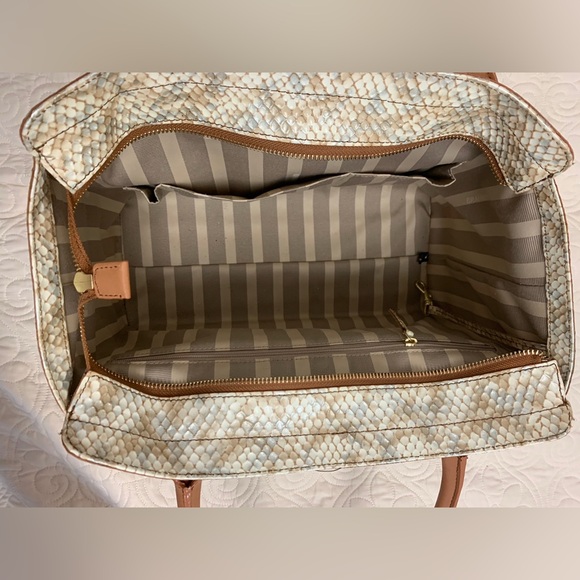 Brahmin Ashby Snakeskin Medium Tote WITH DUSTBAG - Picture 4 of 4